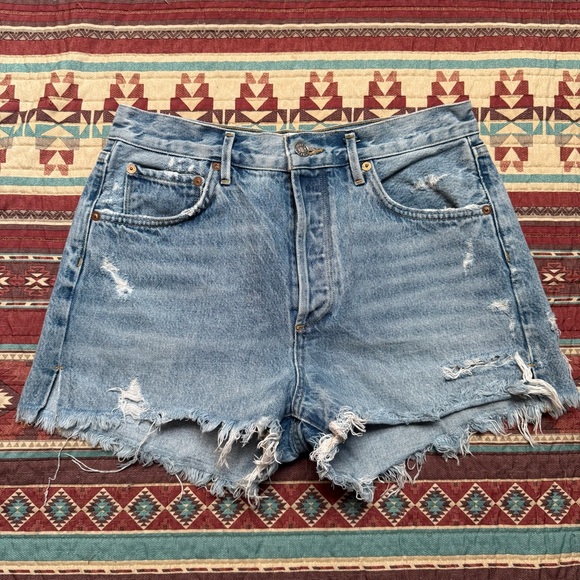 Agolde Pants - Agolde Distressed high rise Denim Women Shorts size 29